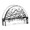 Tissue Holder, Crystal Glass Modern Style, Durable Scratch-Resistant Organizer, Dispenser for Restaurant Napkins Business