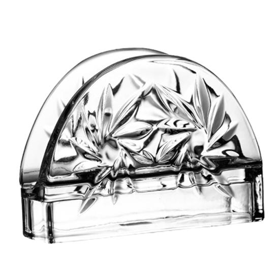 Tissue Holder, Crystal Glass Modern Style, Durable Scratch-Resistant Organizer, Dispenser for Restaurant Napkins Business