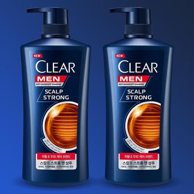 Clear Men Hair Strong Shampoo, 2 Packs, 650ml