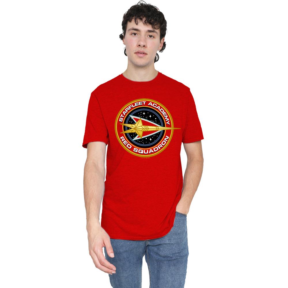 STAR TREK Unisex Adult Red Squadron T-Shirt
