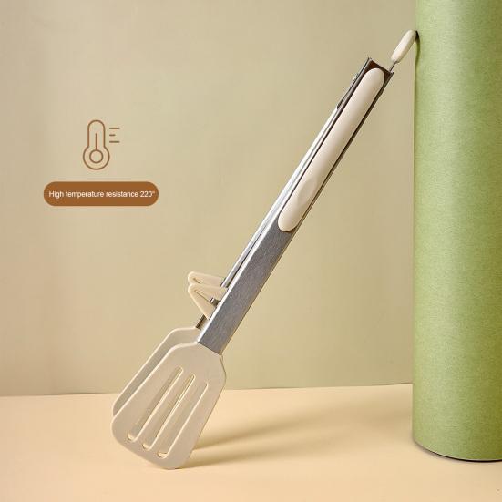 Stainless Steel Food Tongs Non-Slip Ergonomic Kitchen Tongs for BBQ Salad Pasta Heat-Resistant Dishwasher Safe Essential Cooking Utensil