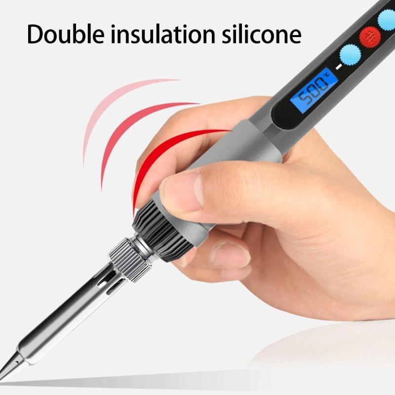 60W Digital Display Soldering Iron Soldering Tool Adjustable Temperature Accessories Available Home Repair 180-500℃