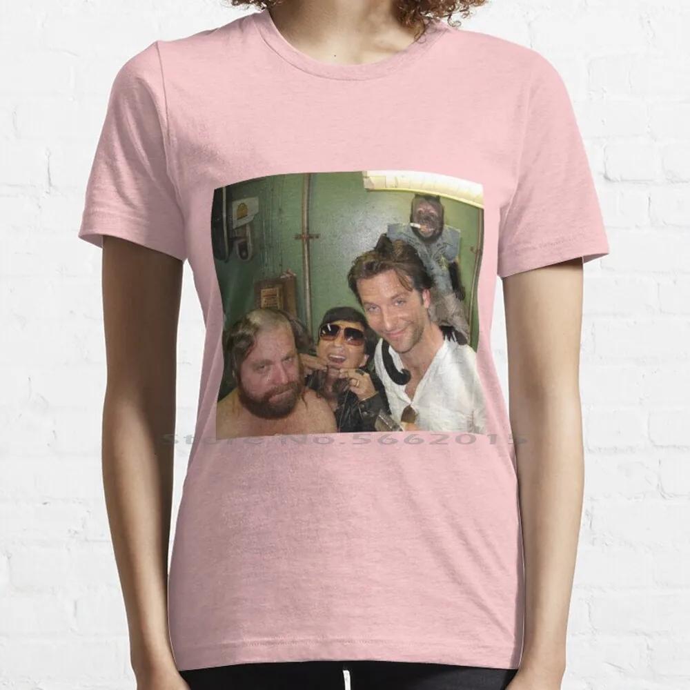 / Hangover Poster Poster T Shirt 100% Cotton Funny The Hangover Party Drunk Movie Beer Drinking Bradley Cooper Comedy Short