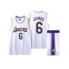 Lakers č. 6 Dětský dospělý basketbalový dres James top + šortky