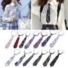 Lazy JK Ties Plaid Uniform School Student Necktie for Boy Girl Cosplay Neckwear
