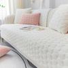 Plyšový polštář na pohovku Zahuštěný mléčný samet Malý čerstvý potah na pohovku Obývací pokoj Čtyřsezónní polštář na pohovku Jednoduchá moderní protiskluzová podložka