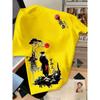 European and American men's summer wandering swordsman print comfortable and breathable round neck T-shirt outdoor street top