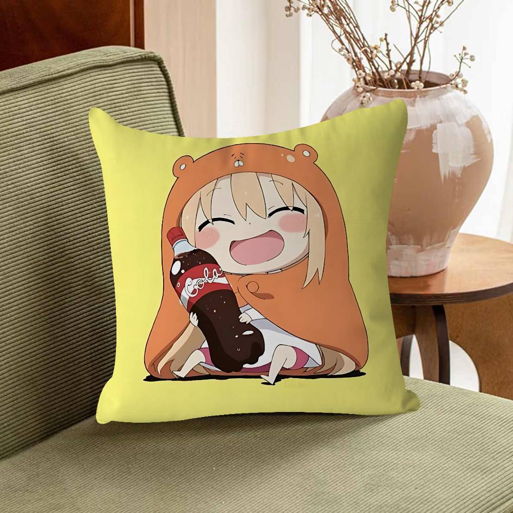 Doma Umaru Personalized Pillow Dust Cover Bedroom Kids Party Decoration Pillowcase Birthday Children Gift