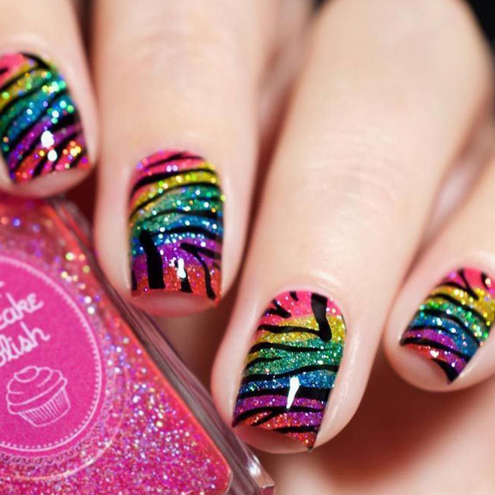 

Квадратные накладные ногти с леопардовым глиттерным дизайном, искусственные акриловые ногти, 24 шт., наклейки для ногтей