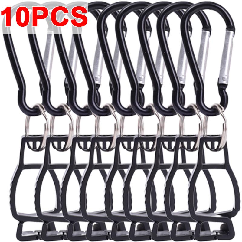 4/10PCS Glove Clip Hanger Safety Glove Holder Aluminum Alloy Working Gloves Clip Work Clamp Safety Work Glove Guard Accessories