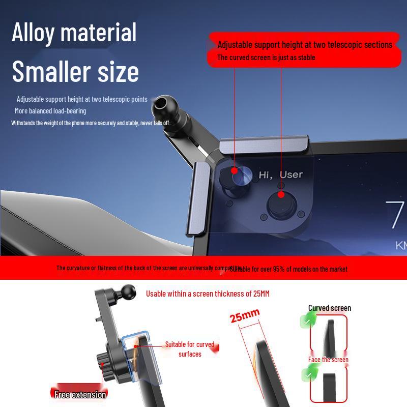 Gravity On-board Phone Holder for Car Display & Navigation