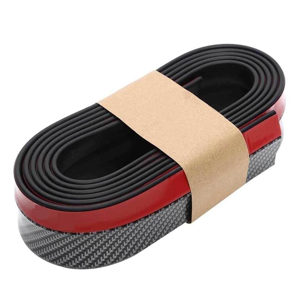 Universal Car Front Lip Bumper Guard In Carbon Fiber Premium Auto Accessory