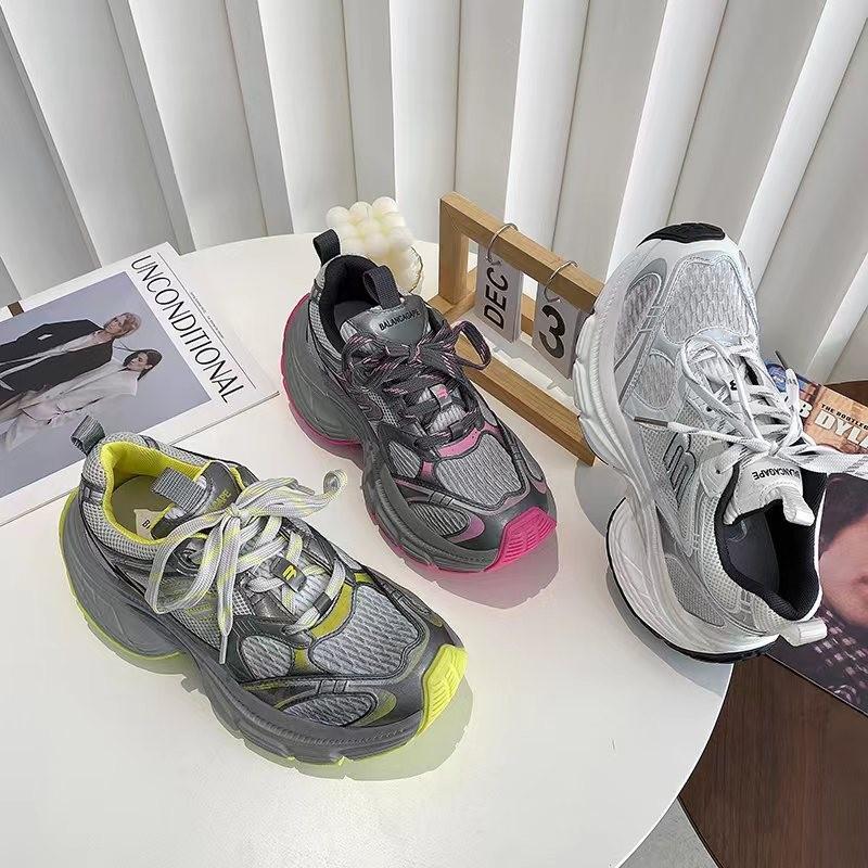 Pantofi cu platformă pentru tată Pantofi de damă noi, asortați cu șireturi, pantofi casual spori, modă pentru femei