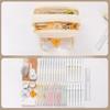 Minimalist Clear Large Pencil Case With Transparent Window For Students And Teens