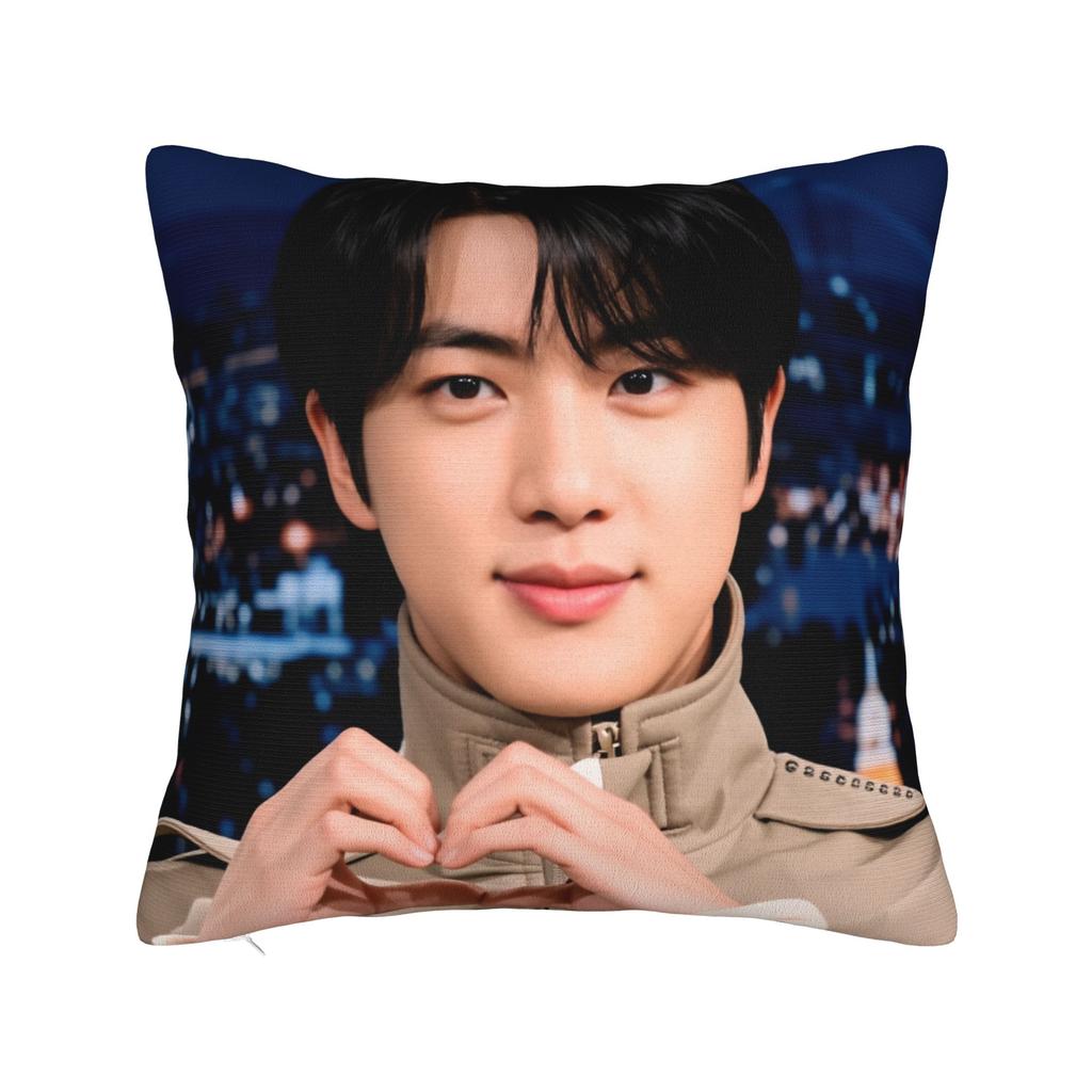 Korean Kpop Style Jinjinjin Cool Boy Pillow Case Retro Trendy Pillow Cover Comfy Pillowcases For Living Room Chair