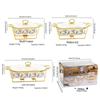 Luxury Ceramic Tableware Set: Rectangular Baking Pan, Casserole Stand, Candle-Heated Soup & Dry Pot