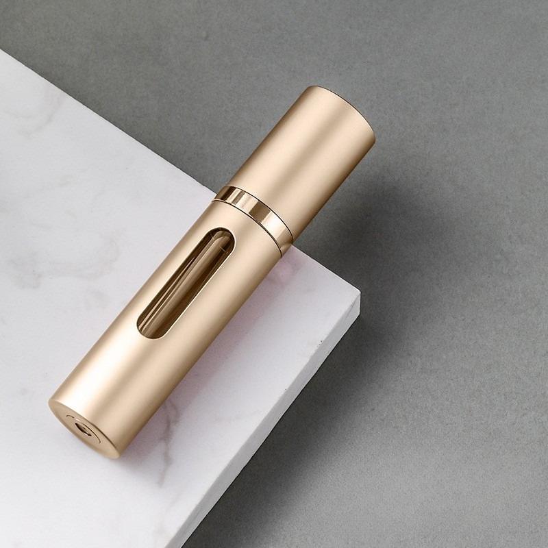 

Transportable Base-Refill Perfume Atomizer-5ml Glass Bottles with Leakproof Pump, Empty Spray Containers for Fragrance Dispensing золотой