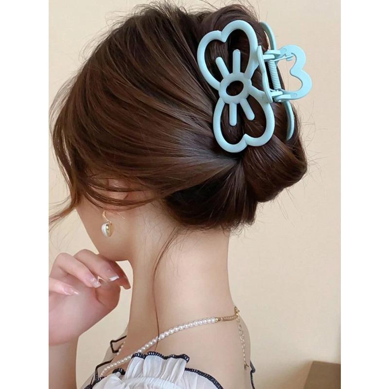 New Candy Color Cat Bow Hair Clip Plastic Claw Clip Fashion Crab Hair Clip For Girls Sweet Hair Claw Women Hair Accessories