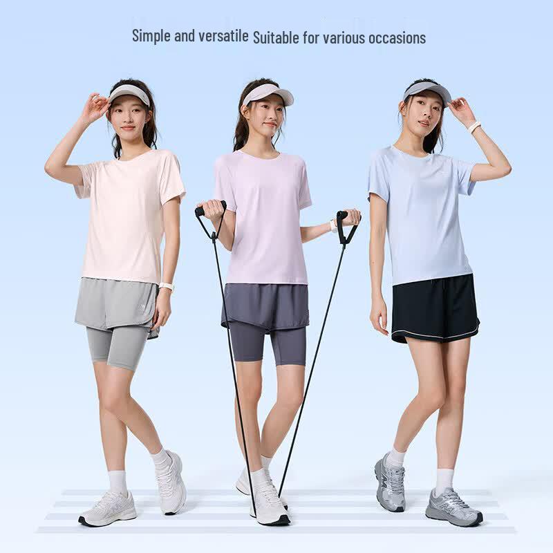 CAMEL Women's Breathable Anti-Bacterial Running T-Shirt