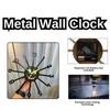 Stylish Modern Classic Design Wall Mount Clocks | Elegant 12-Inch Wall Hanging Timepiece for Home, Office, Living Room, Bedroom Decor (Sun Design)