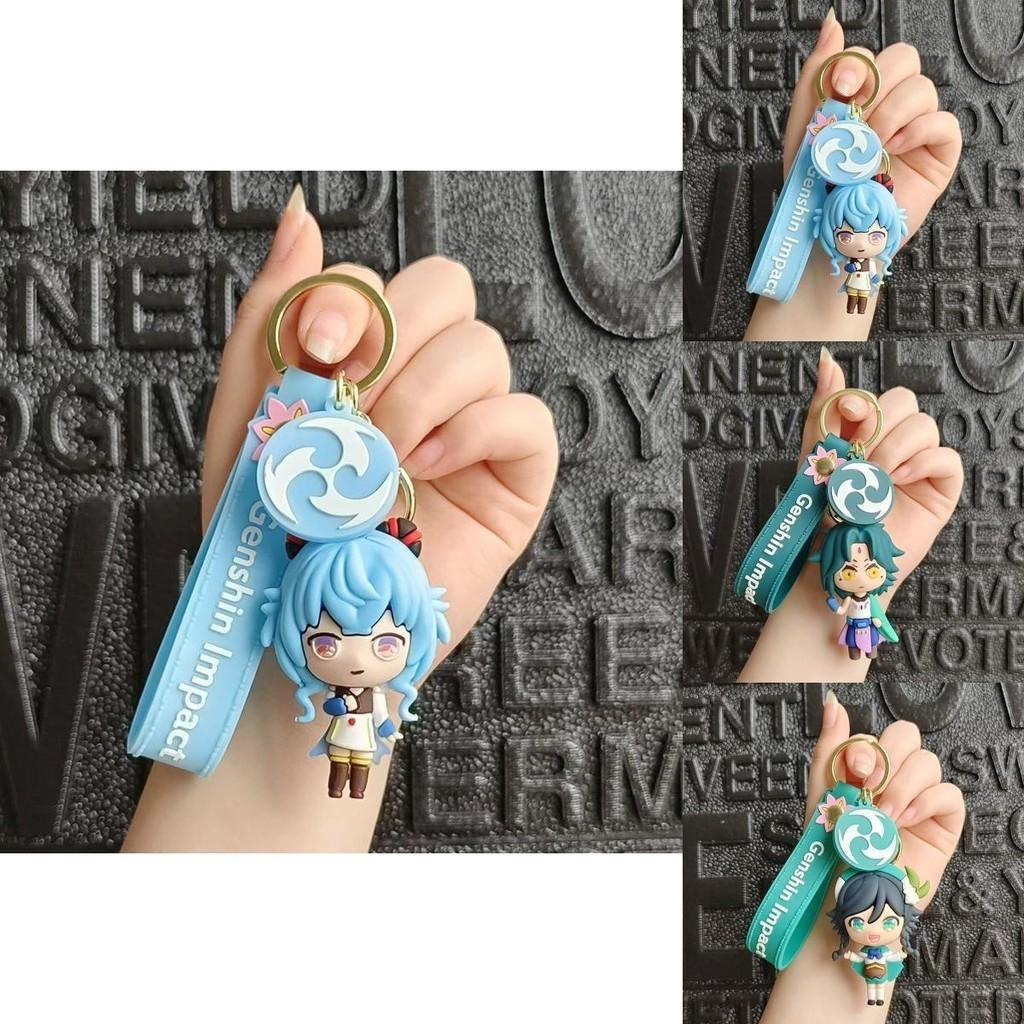 Gift For Genshin Impact Fans Xiao Venti Qiqi Keqing Keychain Bag Pendant