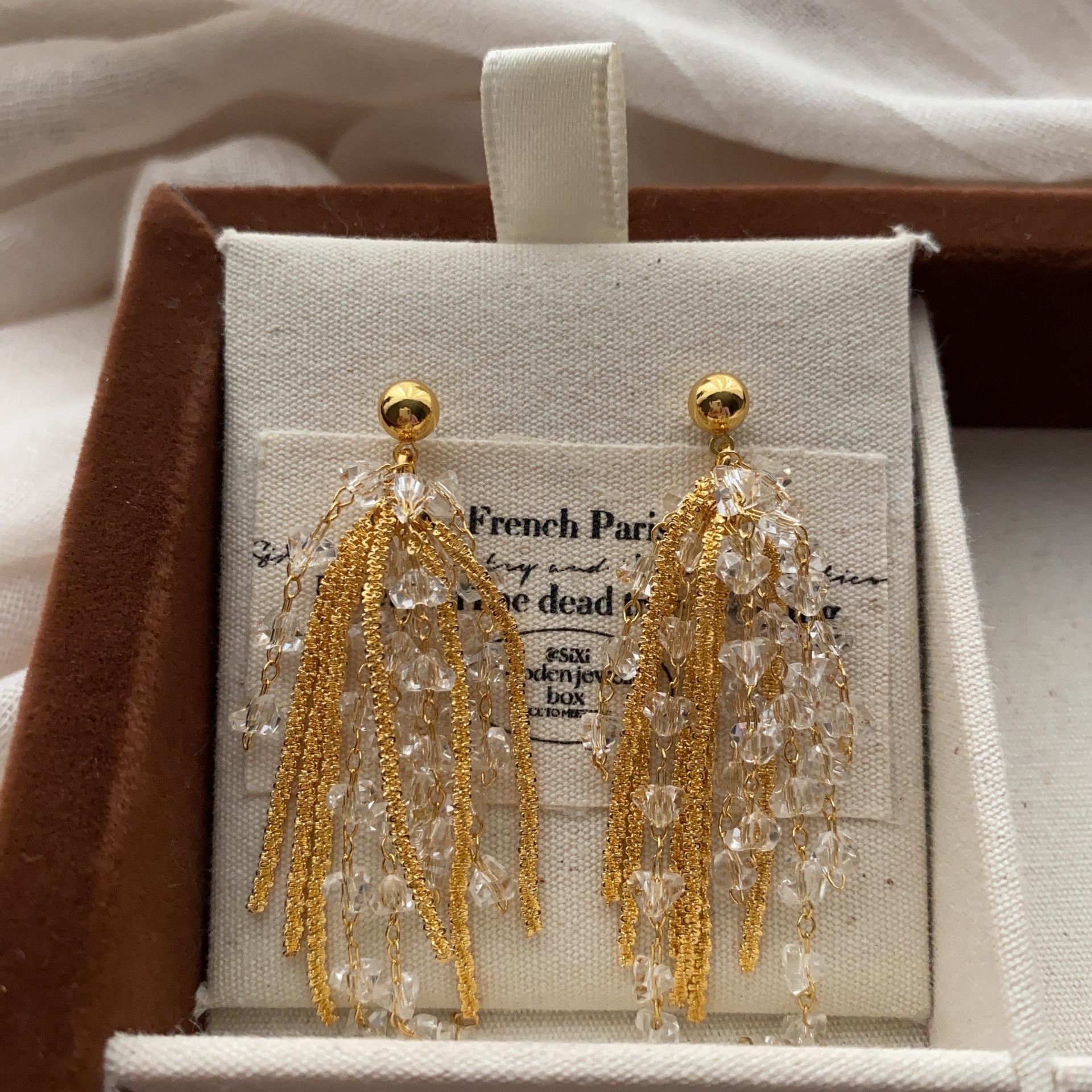 Long Tassel Gypsy Temperament Earrings, Earrings, Niche High-End Sense, Versatile, Exquisite, Elegant And Smart Earrings.