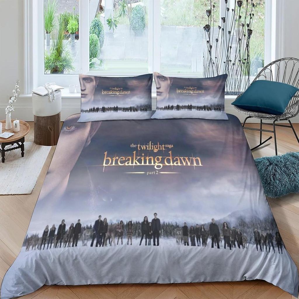 Bella Vampire Girl Bedding Sets Exquisite Bed Supplies Set The Twilight Duvet Cover Bed Comforter Set Bedding Set Birthday Gift