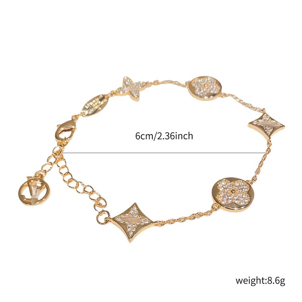 Versatile Four-Leaf Clover Bracelet for Women, Luxury Niche Style with High-End Appeal