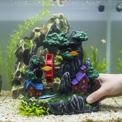 Windmill Rockery Aquarium Decoration Micro Landscape Decor Fairy Garden Accessories Decorative