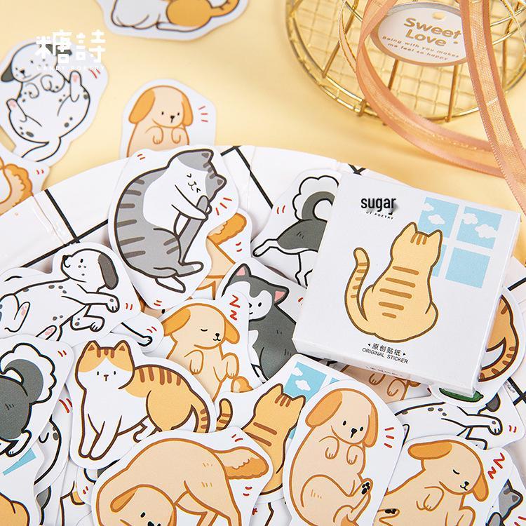 Be My Meow: Cute Kitty Cartoon Stickers - DIY Decoration & Growth Manual Set