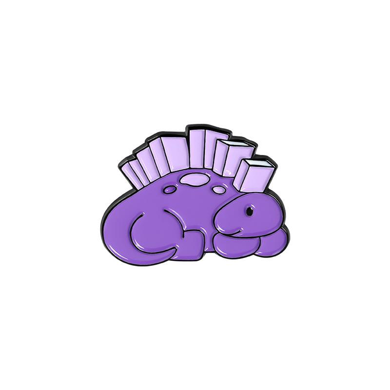 Mini Dinosaur Collection Enamel Pin Funny Brooch Cartoons Badge For Bags Jeans Hoodies Denim Lapel Pin Jewelry Kids Best Gift