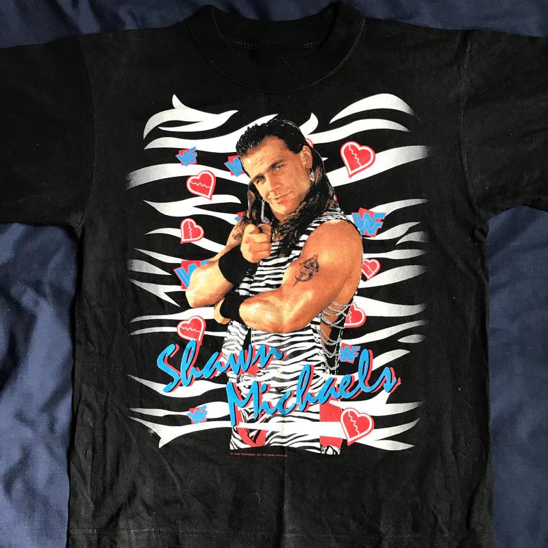 Shawn Michaels Black T-Shirt Unisex Cotton Short Sleevee S To 4XL LI1354 Unisex T-Shirt XXXL