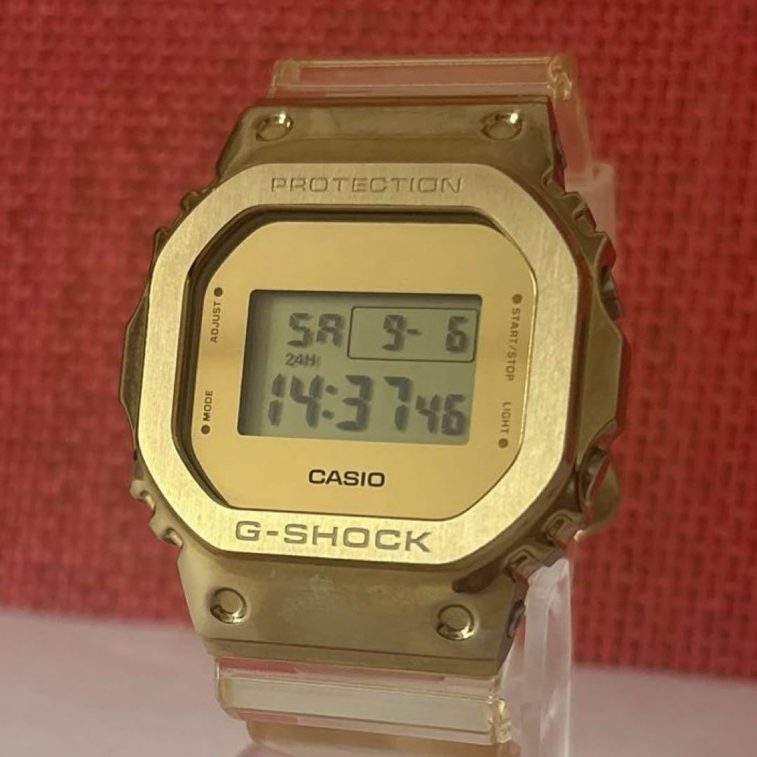 

[USED] Casio G-SHOCK GM-5600SG Gold Metal Skeleton Watch