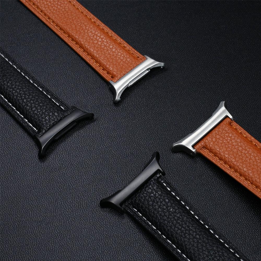 Leather for Samsung Galaxy Watch 8 44mm 40mm 8 Classic 46mm Band Smartwatch Accessory for Galaxy Ultra 47mm 2025 Magnetic Strap