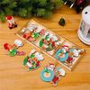 Artistic Wood Gingerbreads Man Ornament Delicate Wood Gingerbreads Man Hanging Ornament Charm For Family Holiday Fun