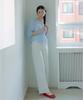 ROEM White Wide Denim Pants Rmtjg26Rt1