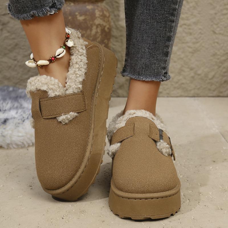 

Зимние женские ботинки большого размера, новые ретро хлопковые ботинки с подкладкой, утолщенная платформа, хлопковая обувь 44 верблюд