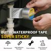 ZEXEF 1 Roll Butyl Tape Self-adhesive Waterproof Aluminum Foil Leak Plugging Color Steel Roof Leak Repahandwir Material Handwork