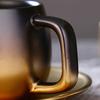 Black Simple Retro - Creative Coffee Set Luxury English Afternoon Tea Set Ceramic Xicaras Kitchenware BD50