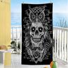 Knife Skull Beach Towel High Absorbency & Quick-Dry Comfortable Lightweight Portable for Swimming,Beach,Camping, Travel, Beach Accessories,Gym
