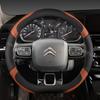 D Type Steering Wheel Cover For Citroen C3-XR New Elysee C4 Sega 2014 -  Spacetourer Picasso DS3 DS5 C3 II III 2009 -
