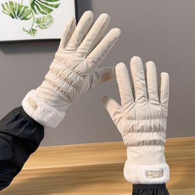 Skihandschuhe, warm, gefüttert und dick, für Herbst und Winter