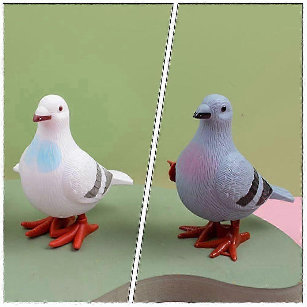 6pcs Wind-Up Jumping Pigeon Toys for Kids