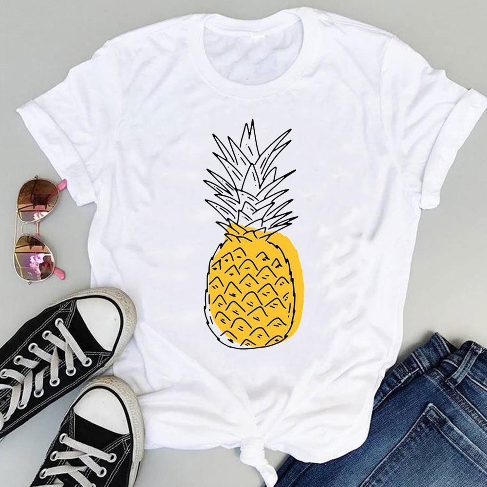 

Summer New Shortsleeved Tshirt with Swan and Butterfly Print Patterns Roundneck Top Made of Modal Fabric Women Clothing S