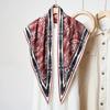 Retro old money wind cashew flower triangle scarf women's fashion high sense versatile decoration outer silk scarf scarf fart curtain tide