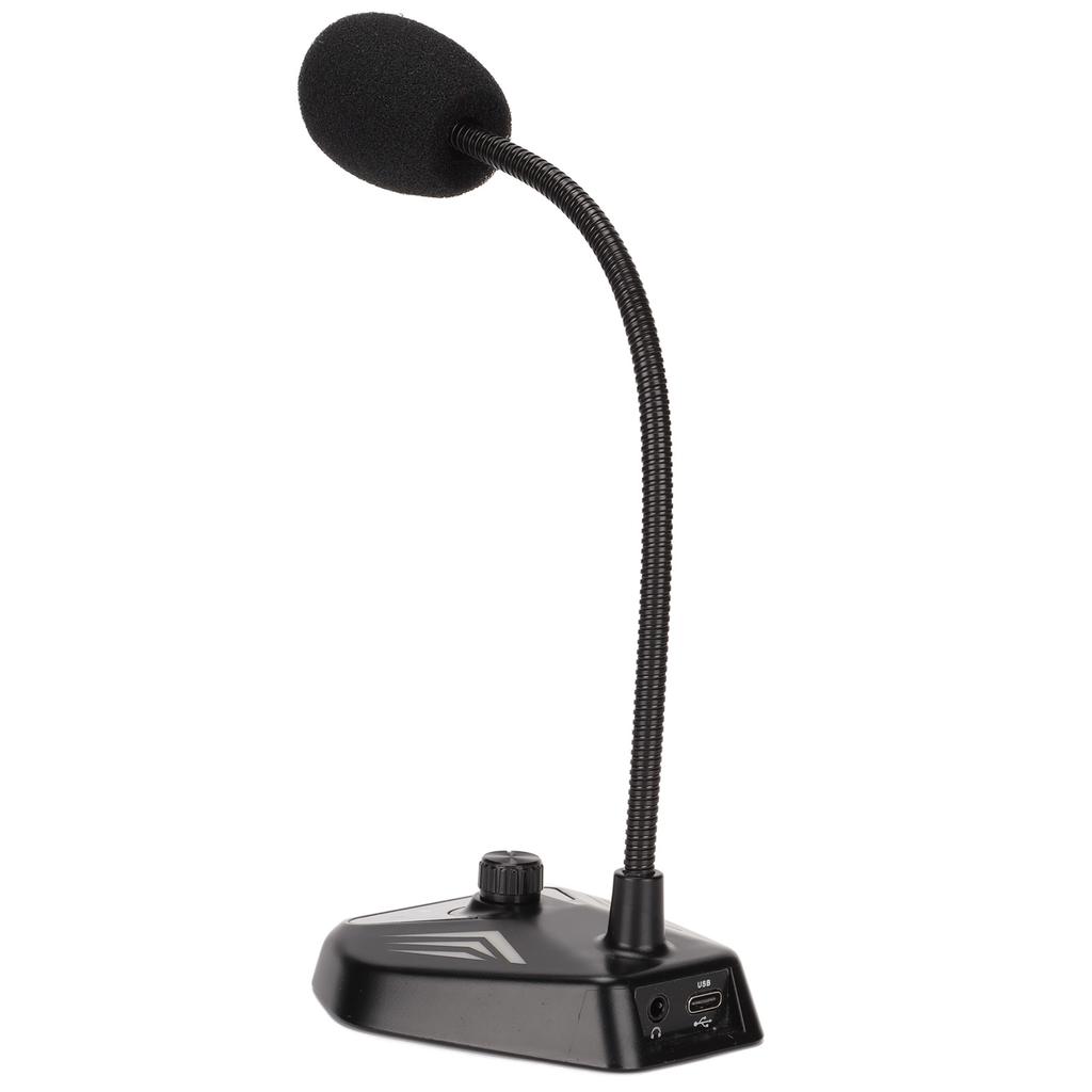 USB Microphone Minus30dB+  3dB 20HZ To 20KHZ 360 degrees  Omnidirectional Pickup Gooseneck Microphone with RGB Lights