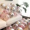 10" Gold Sequin Clear Latex Balloon for Parties & Events
