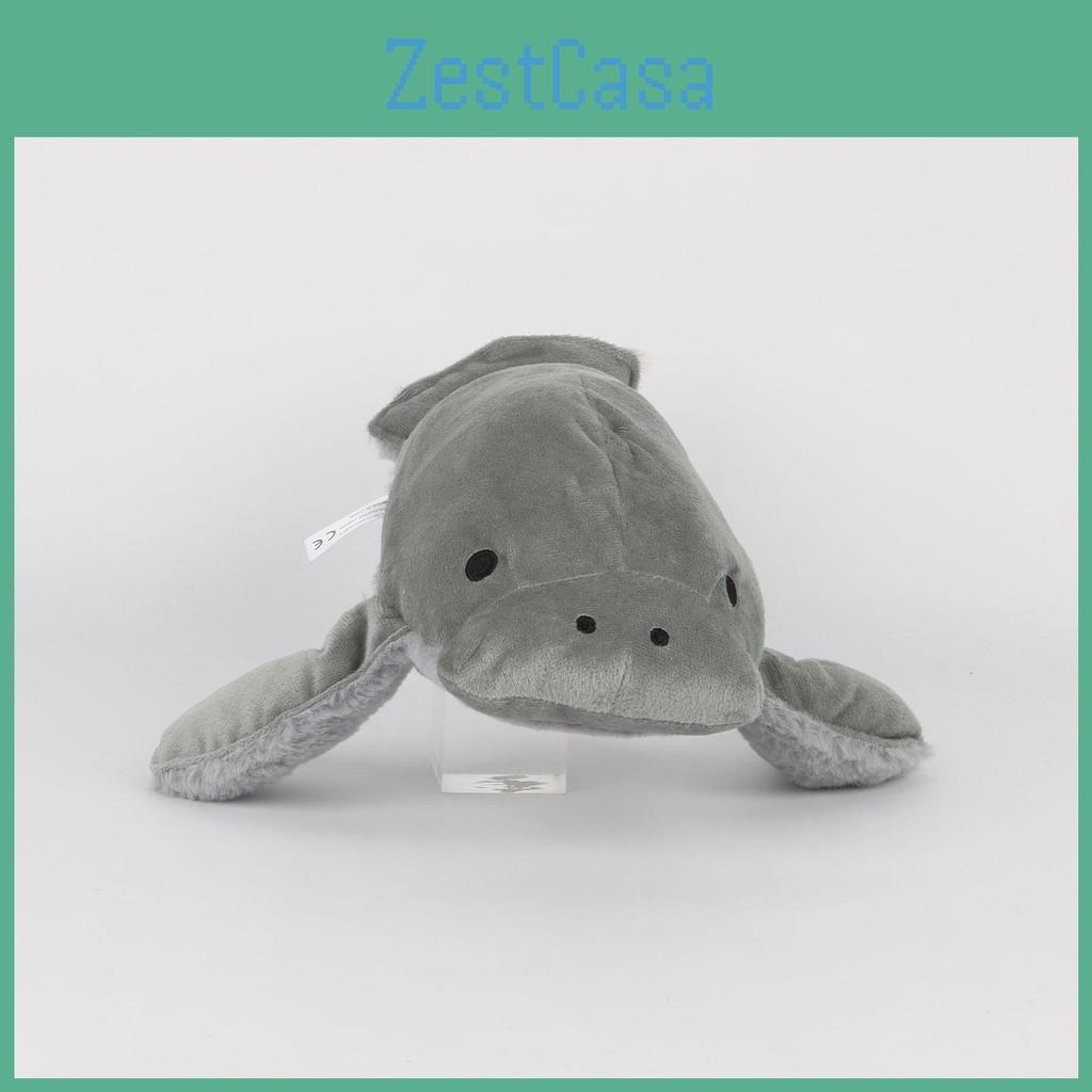 Adorable Manatee Plush Toy Realistic Gray Sea Cow Stuffed Animal 35cm Soft And Cuddly