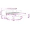 Pull Out Daybed with Drawers Light Grey 90x200 cm Velvet