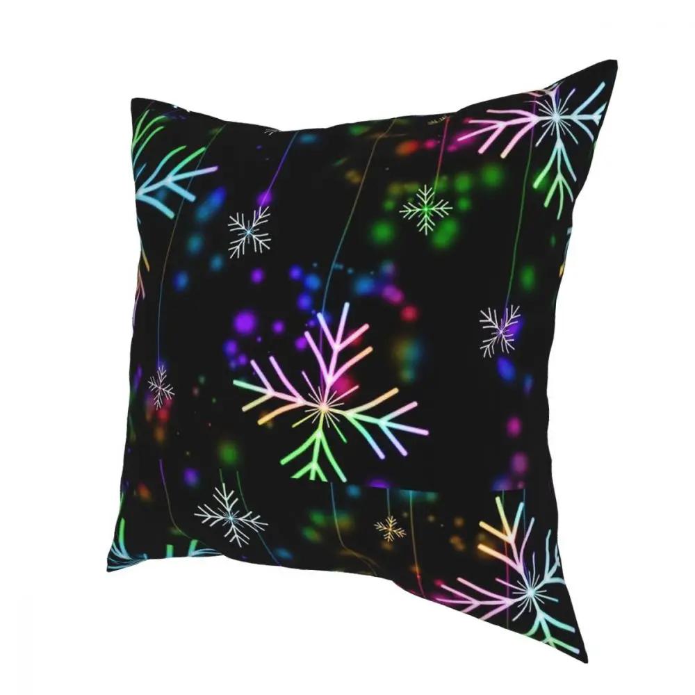 Santa Claus Christmas Patterns Square Pillow Case Polyester Cushions for Sofa Creative Cushion Covers